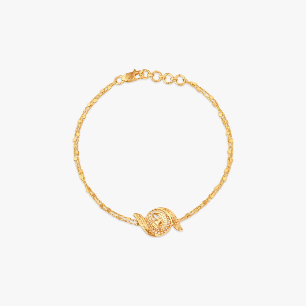 

Swirl Bloom Gold Bracelet