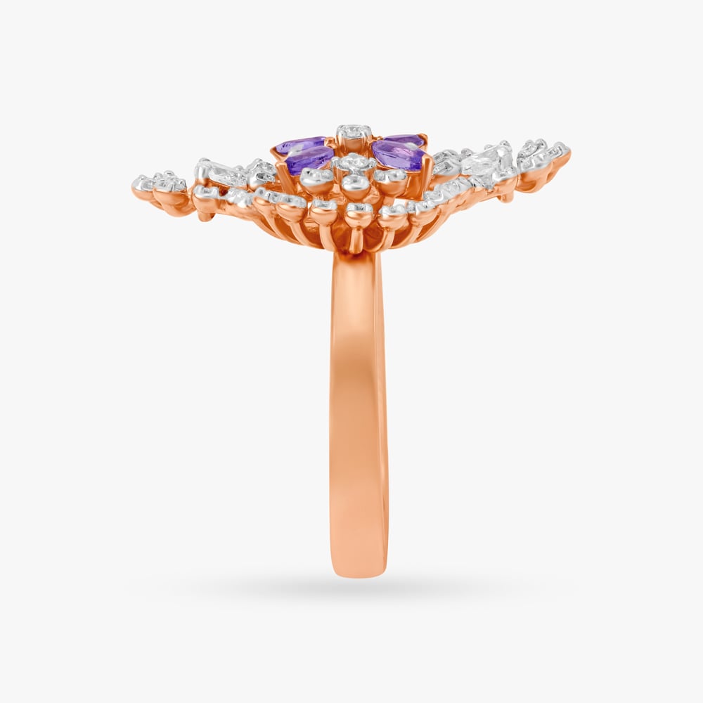 Splash of Elegance Diamond and Tanzanite Ring,,hi-res image number null