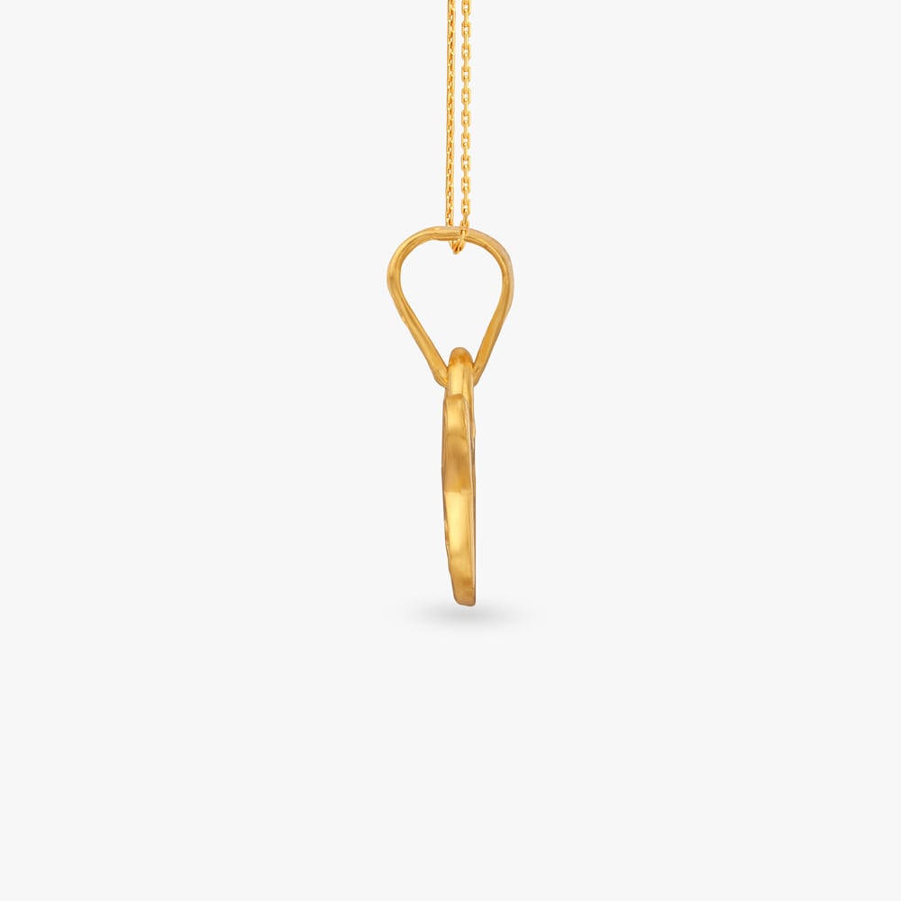 

Playful Teddy Gold Pendant For Kids