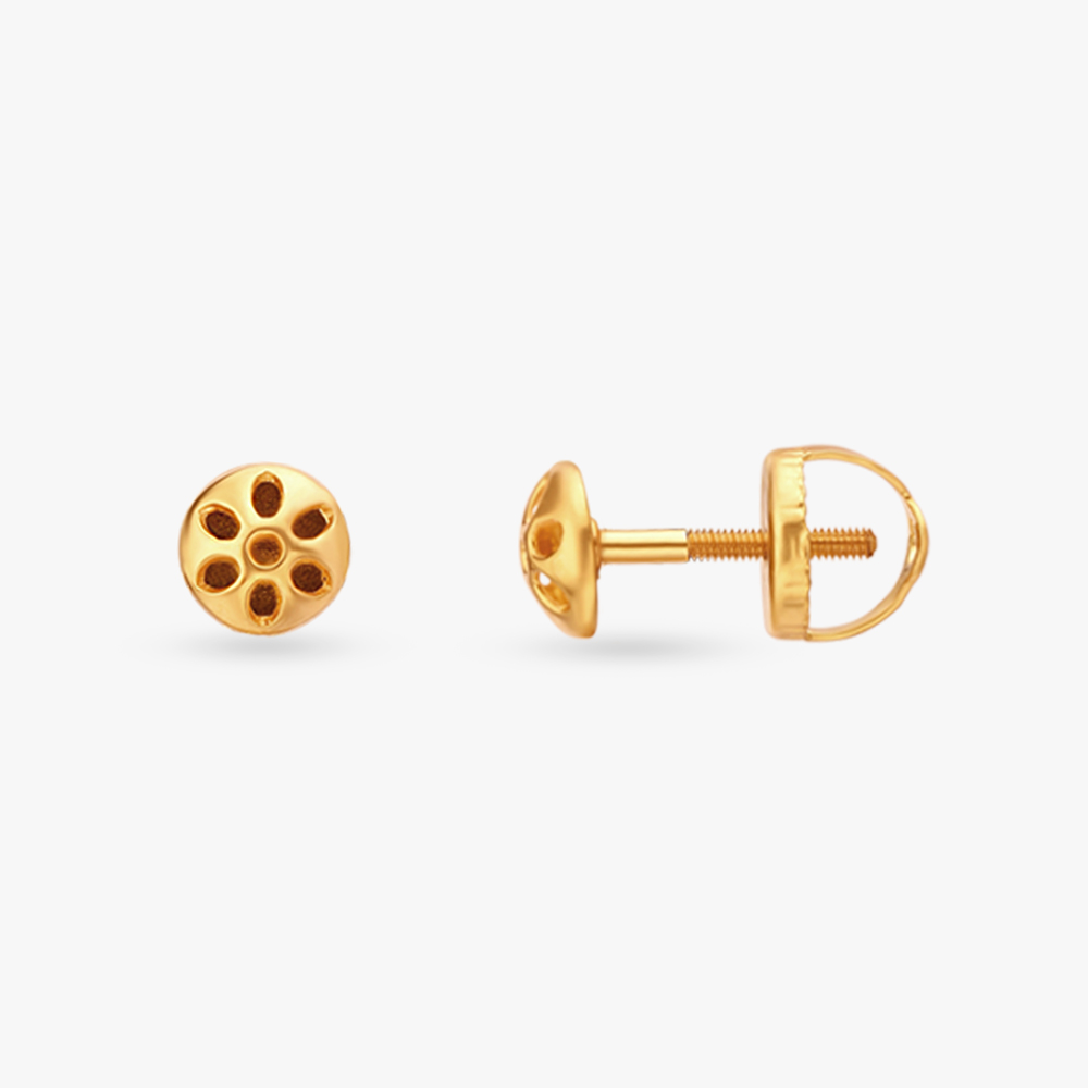 Geometric Gold Drop Earrings,,hi-res image number null