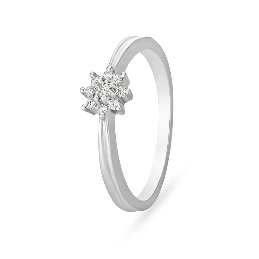 Winter Bloom Platinum and Diamond Ring,,hi-res image number null