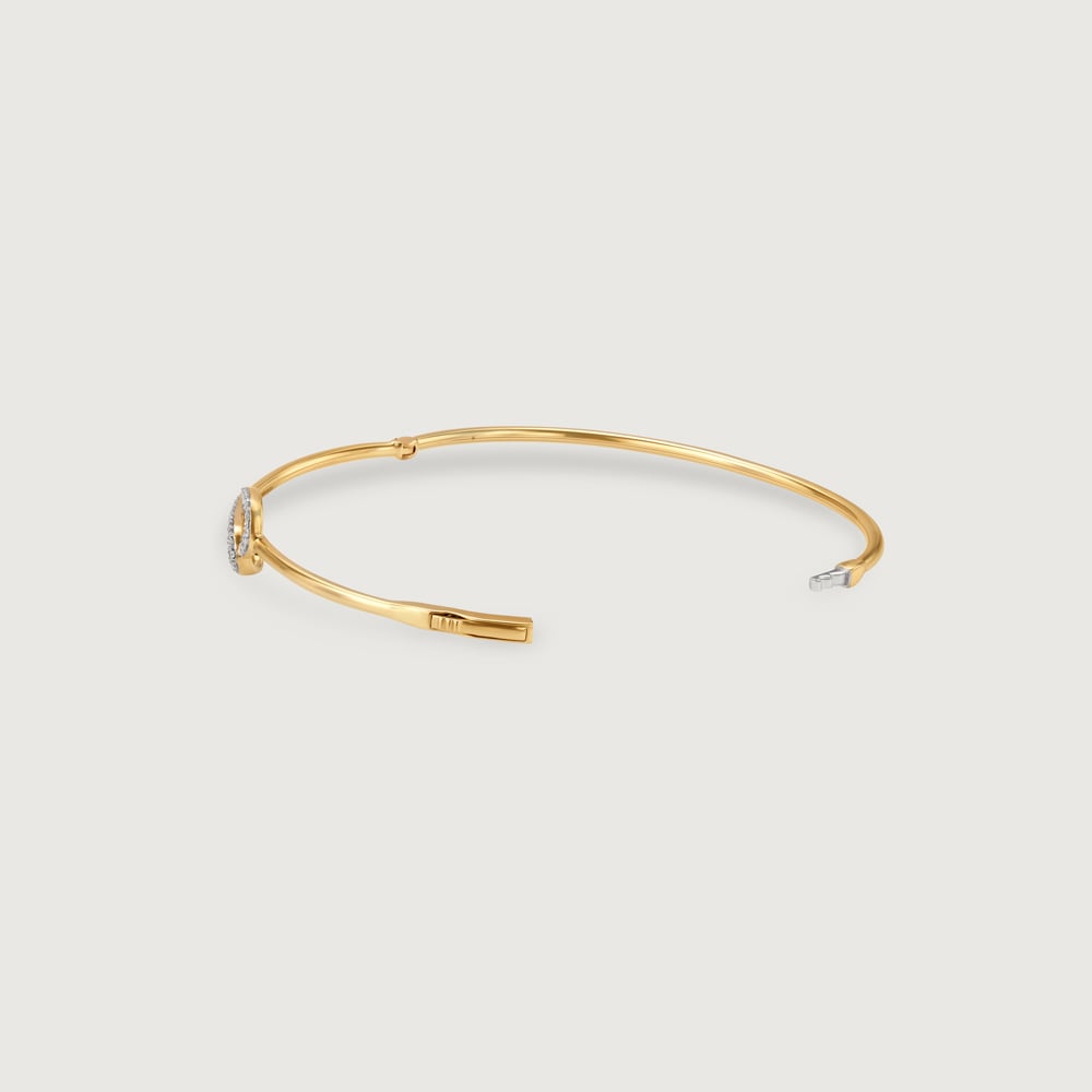 Love Story Diamond & Gold Bangle,,hi-res image number null