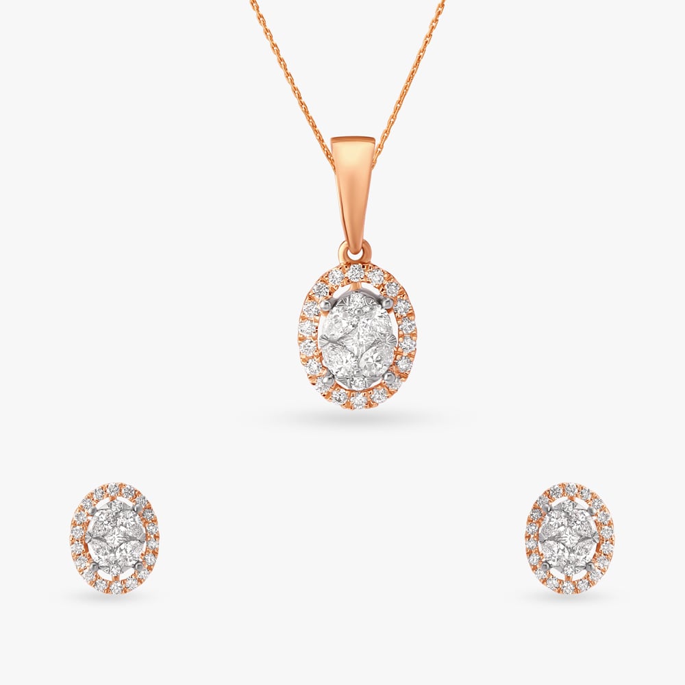 Endless Sparkle Diamond Pendant and Earrings Set,,hi-res image number null