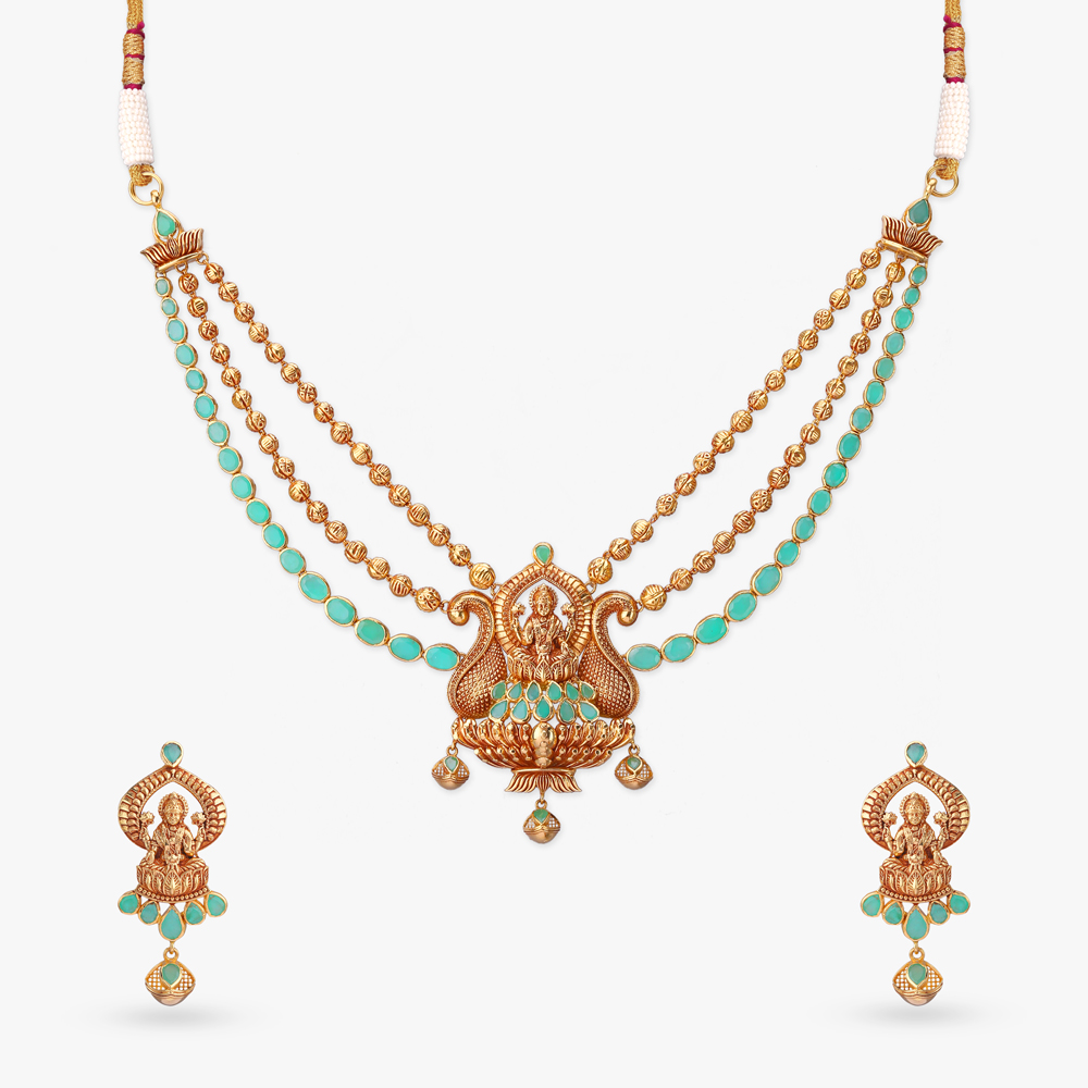 Lakshmi Aura Necklace set,,hi-res image number null