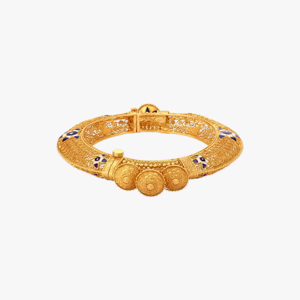 Bengal Bloom Kankan Gold Bangles,,hi-res image number null