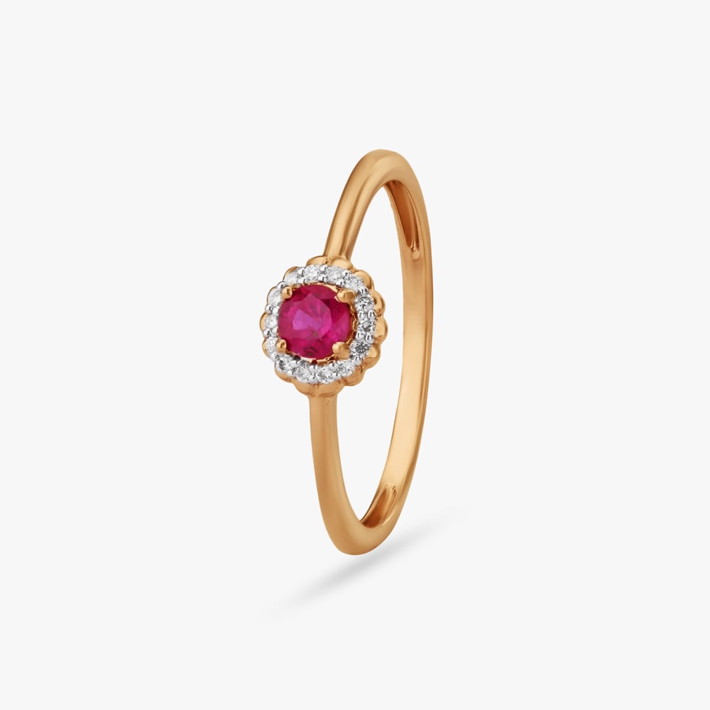 

Crimson Bloom Diamond Ring