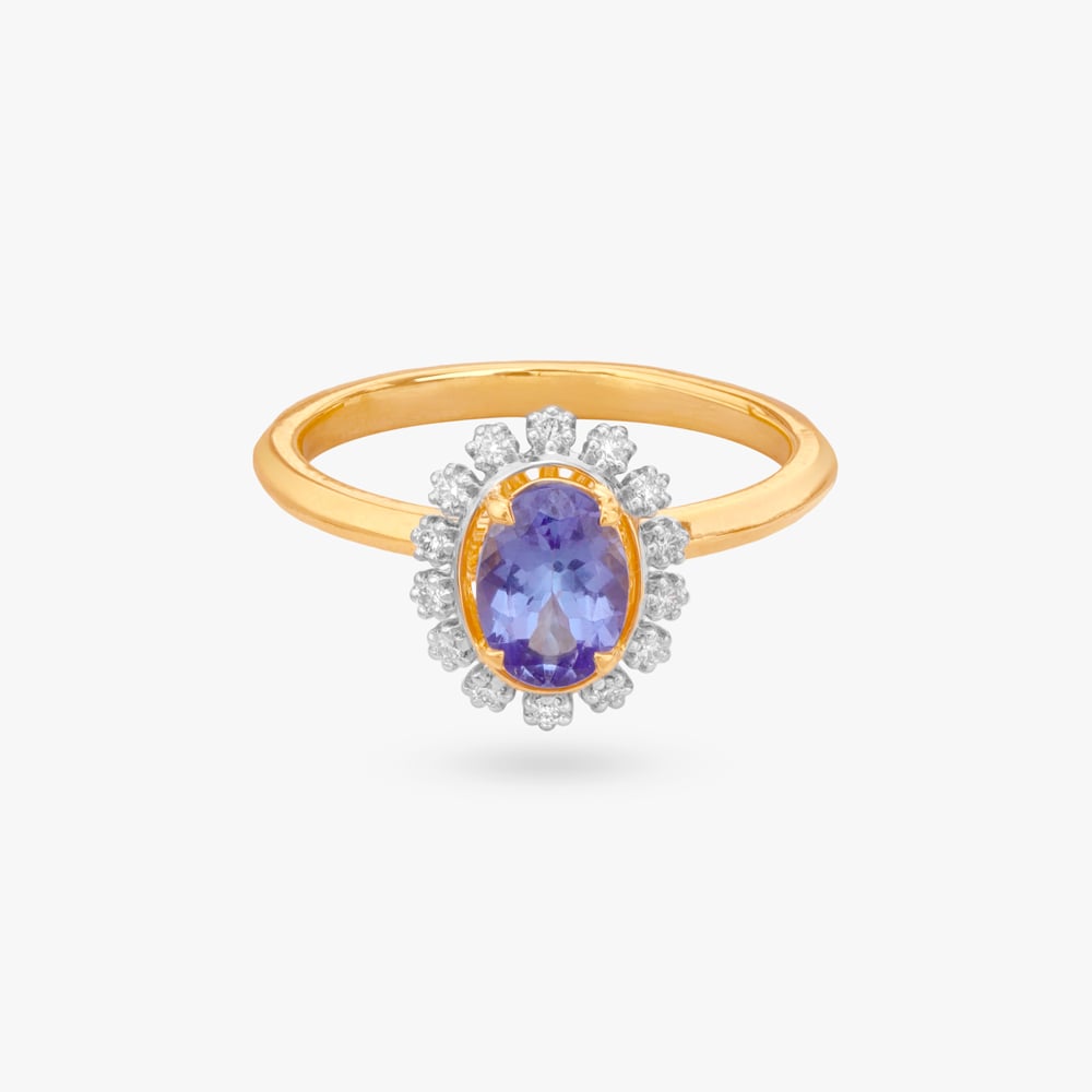 Midnight Bloom Diamond Ring,,hi-res image number null
