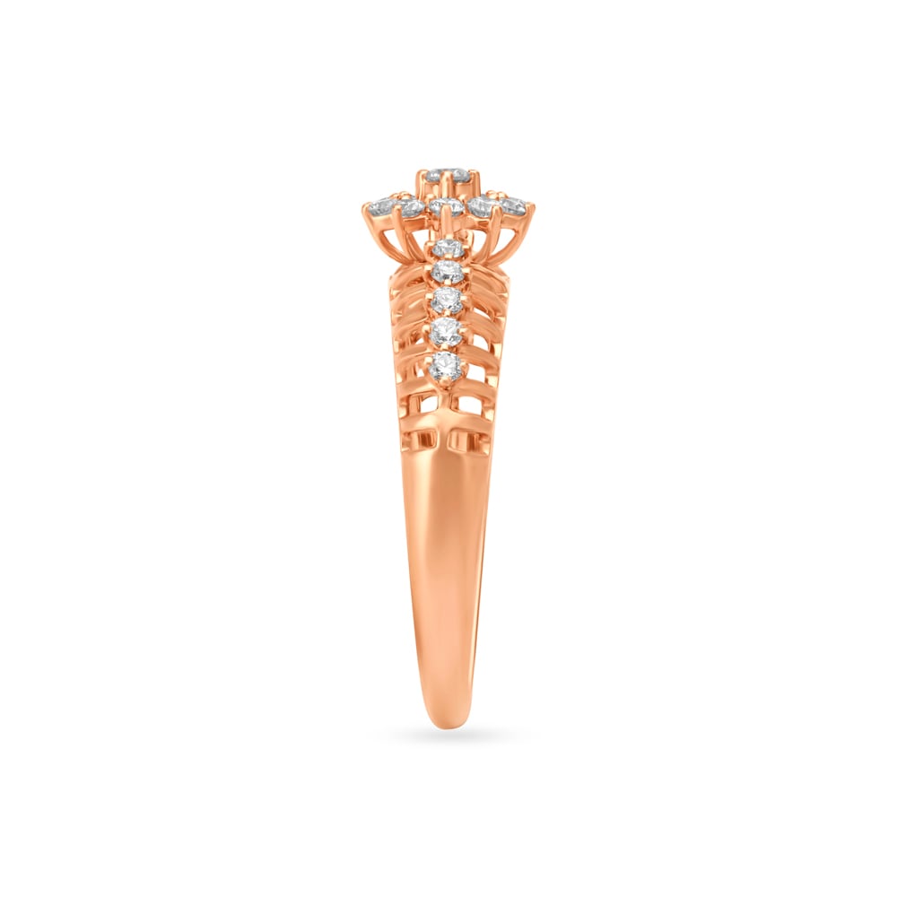 Vintage Petal Diamond Ring,,hi-res image number null