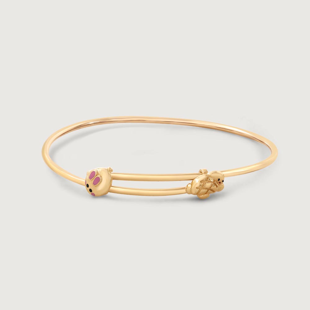 Pawfect Bear Gold Bangle,,hi-res image number null