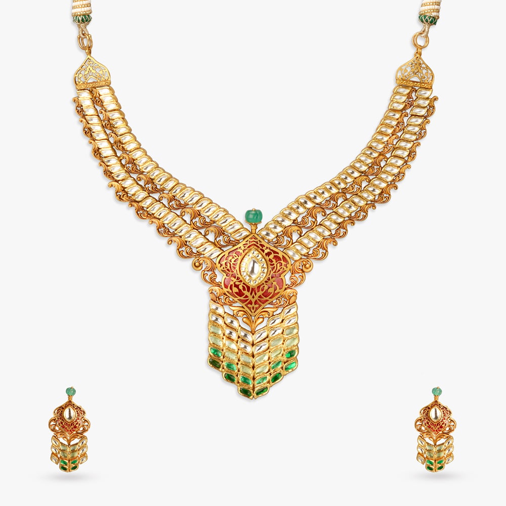 Royal Grace Gold Necklace Set,,hi-res image number null