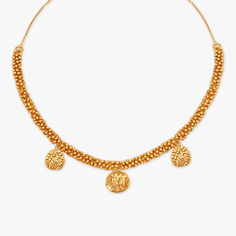 Karandhai Coin Necklace Set,,hi-res image number null