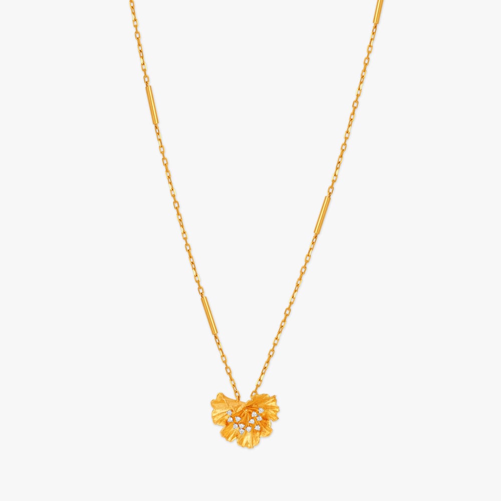 Shimmering Petals Diamond Pendant with Chain,,hi-res image number null