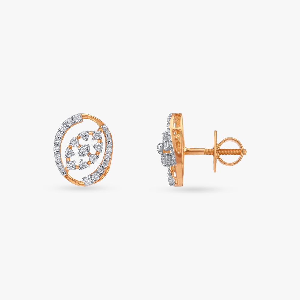 Orbit Spark Diamond Stud Earrings,,hi-res image number null