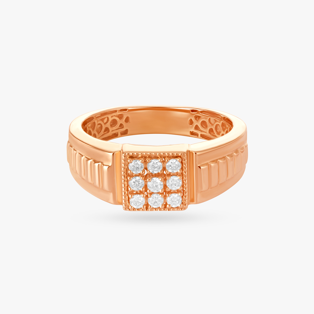 Bold Square Diamond Ring,,hi-res image number null