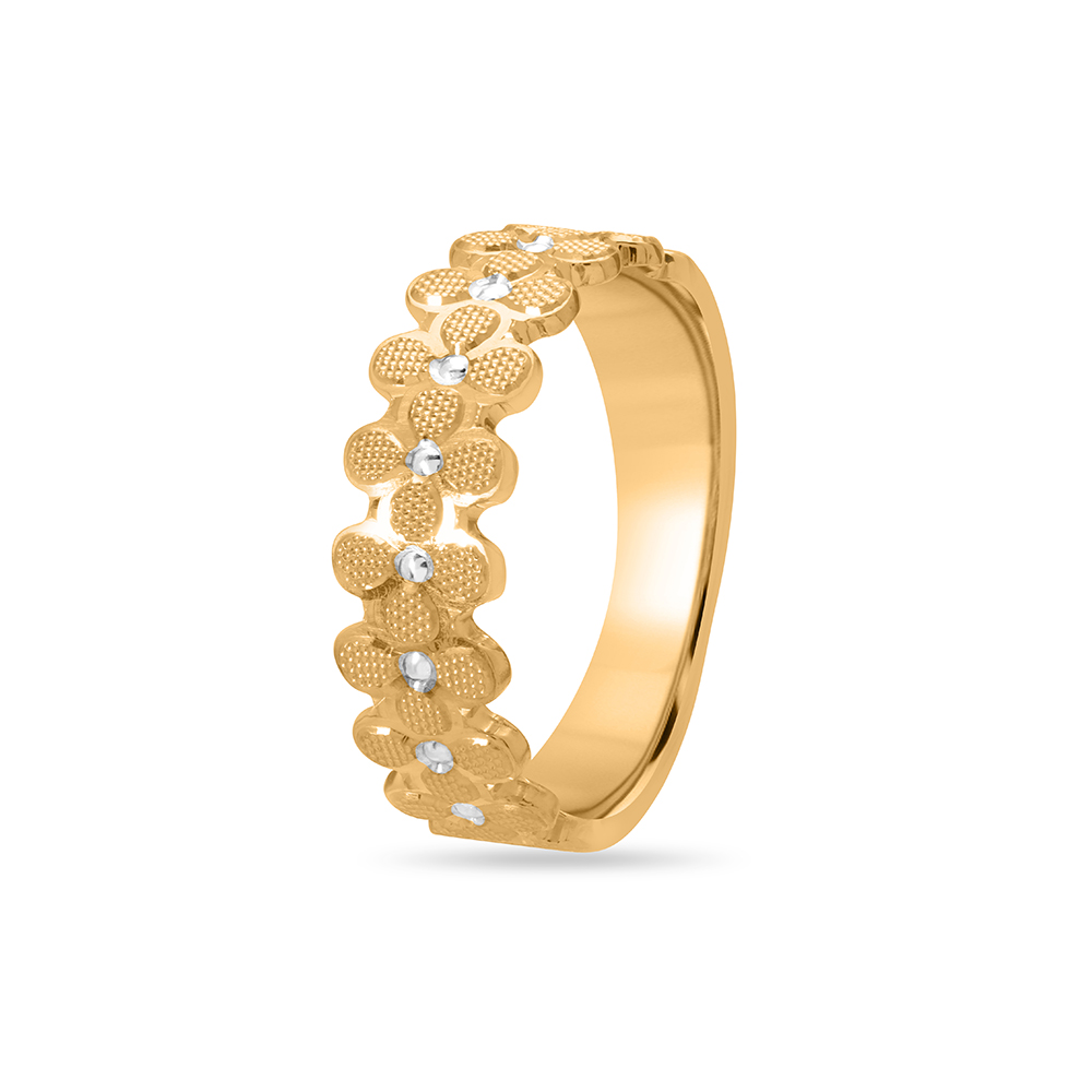 18 KT Yellow Gold Blossom Ring