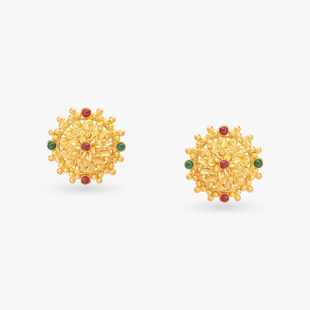 

Antique Gold Stud Earrings