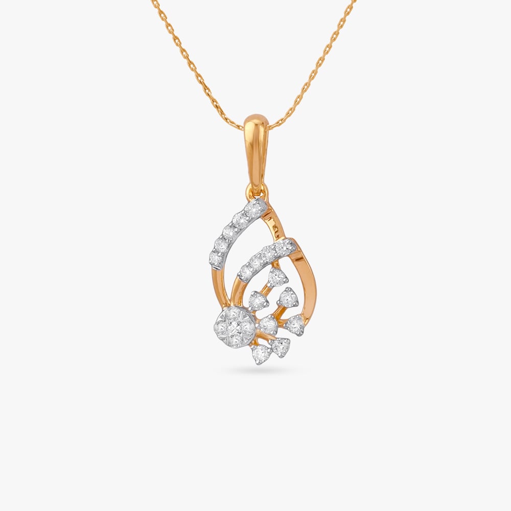 Twinkling Bloom Diamond Pendant and Earrings Set,,hi-res image number null
