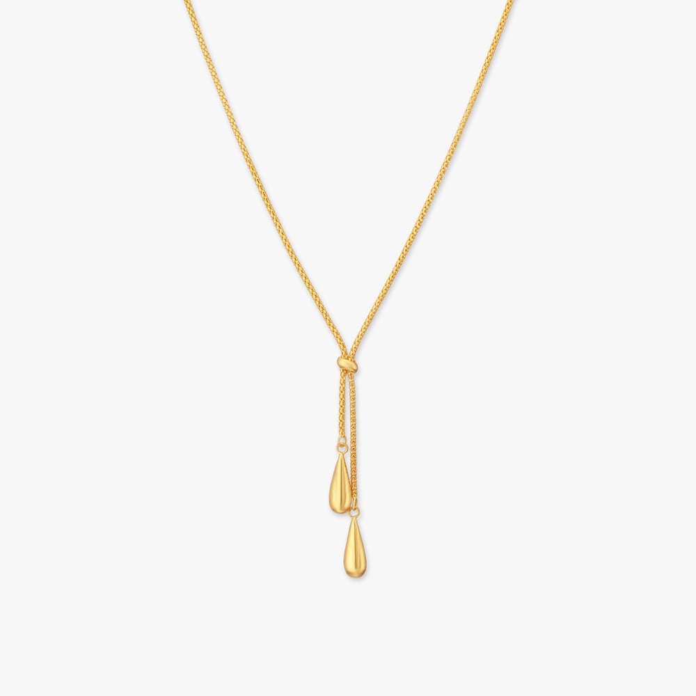 

Sculpted Knot Gold Necklace