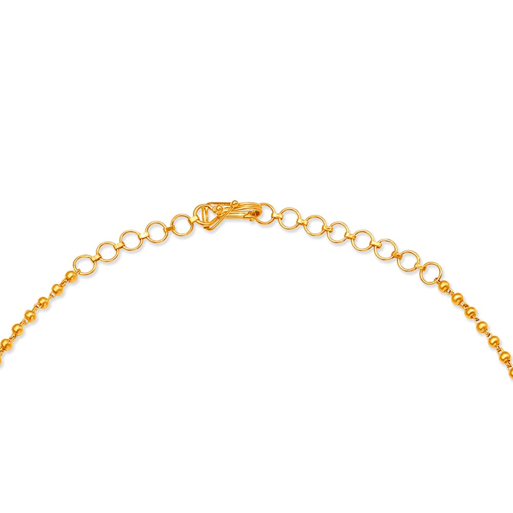 Traditional Majestic Gold Pendant With Chain,,hi-res image number null