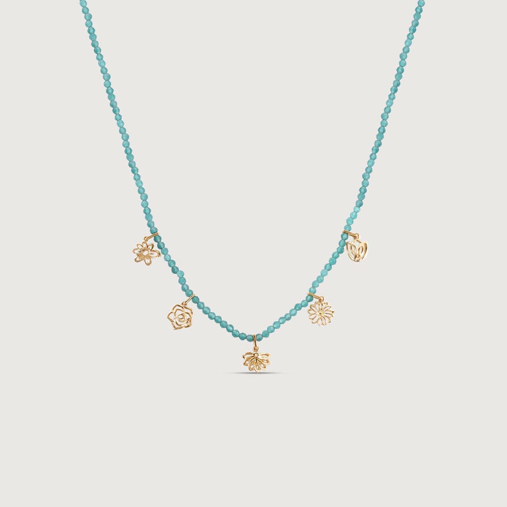 Chic Bloom Beaded Necklace,,hi-res image number null