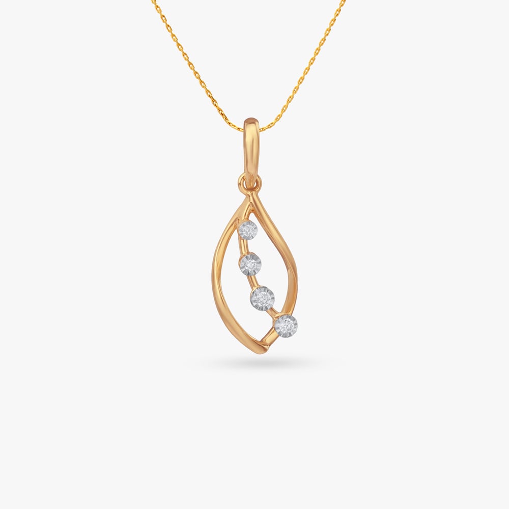 Cascade Curve Diamond Pendant,,hi-res image number null