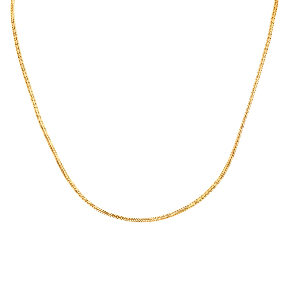

Glossy Gold Foxtail Chain for Men
