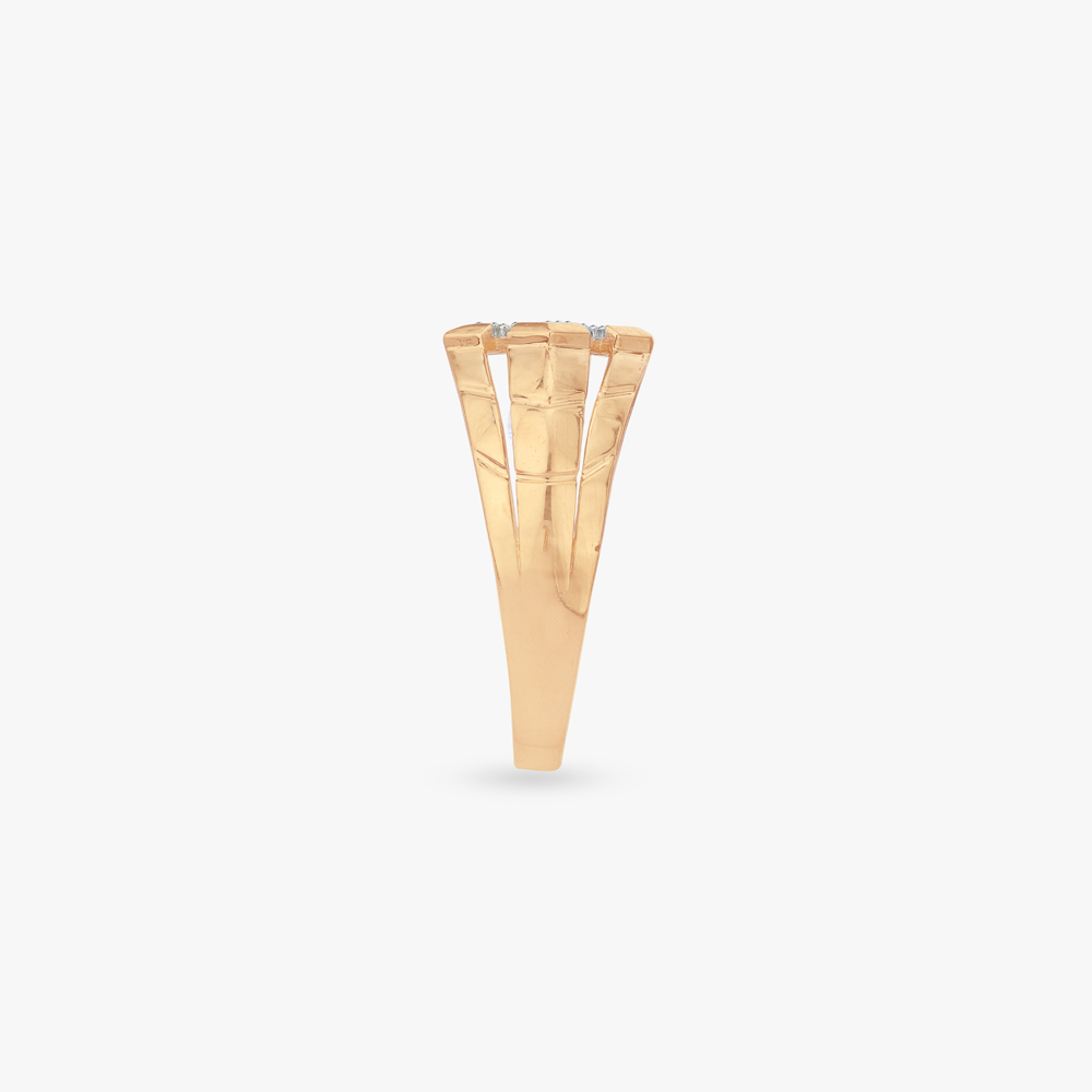 Modern Geometry Diamond Ring For Men,,hi-res image number null