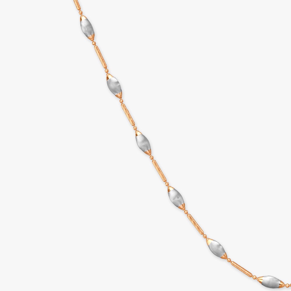 

Frosted Bullet Gold Chain
