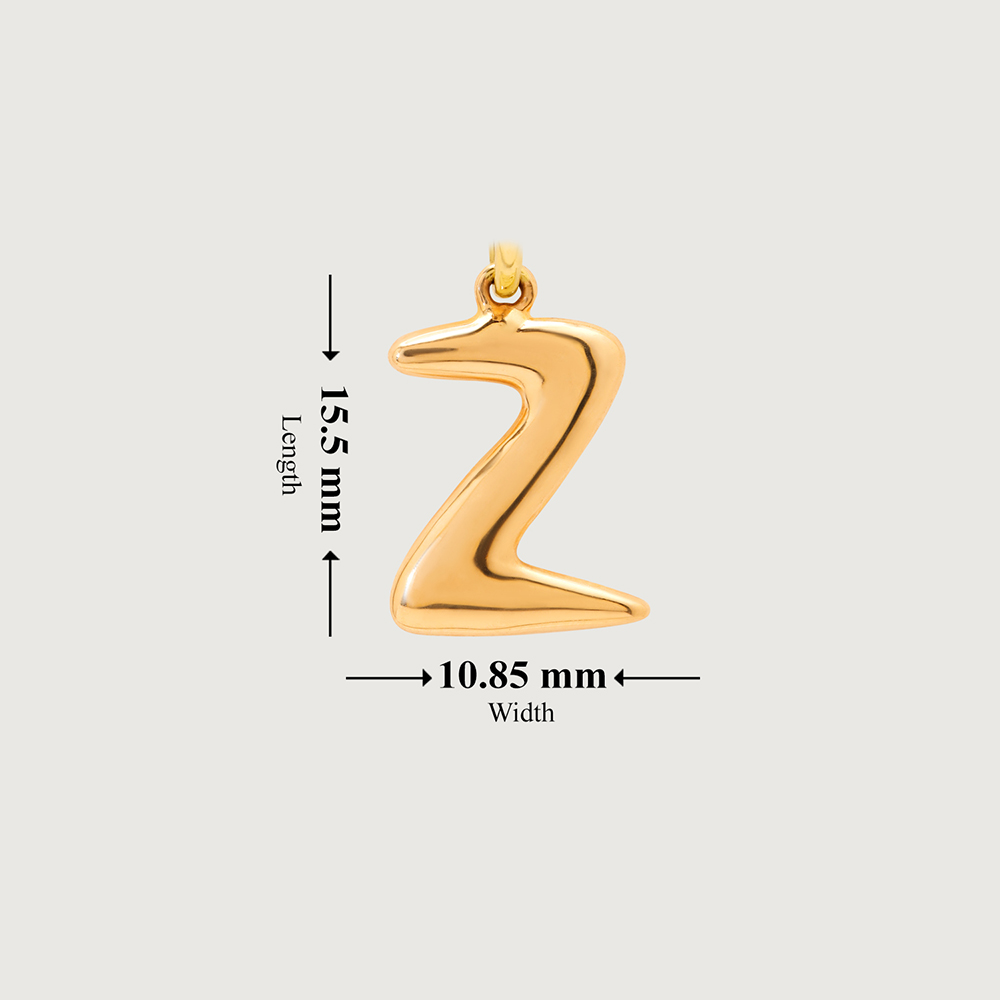 Letter Perfect 'Z' Gold Pendant,,hi-res image number null