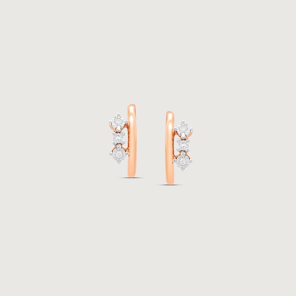 Soft Spark Diamond Hoop Earrings,,hi-res image number null
