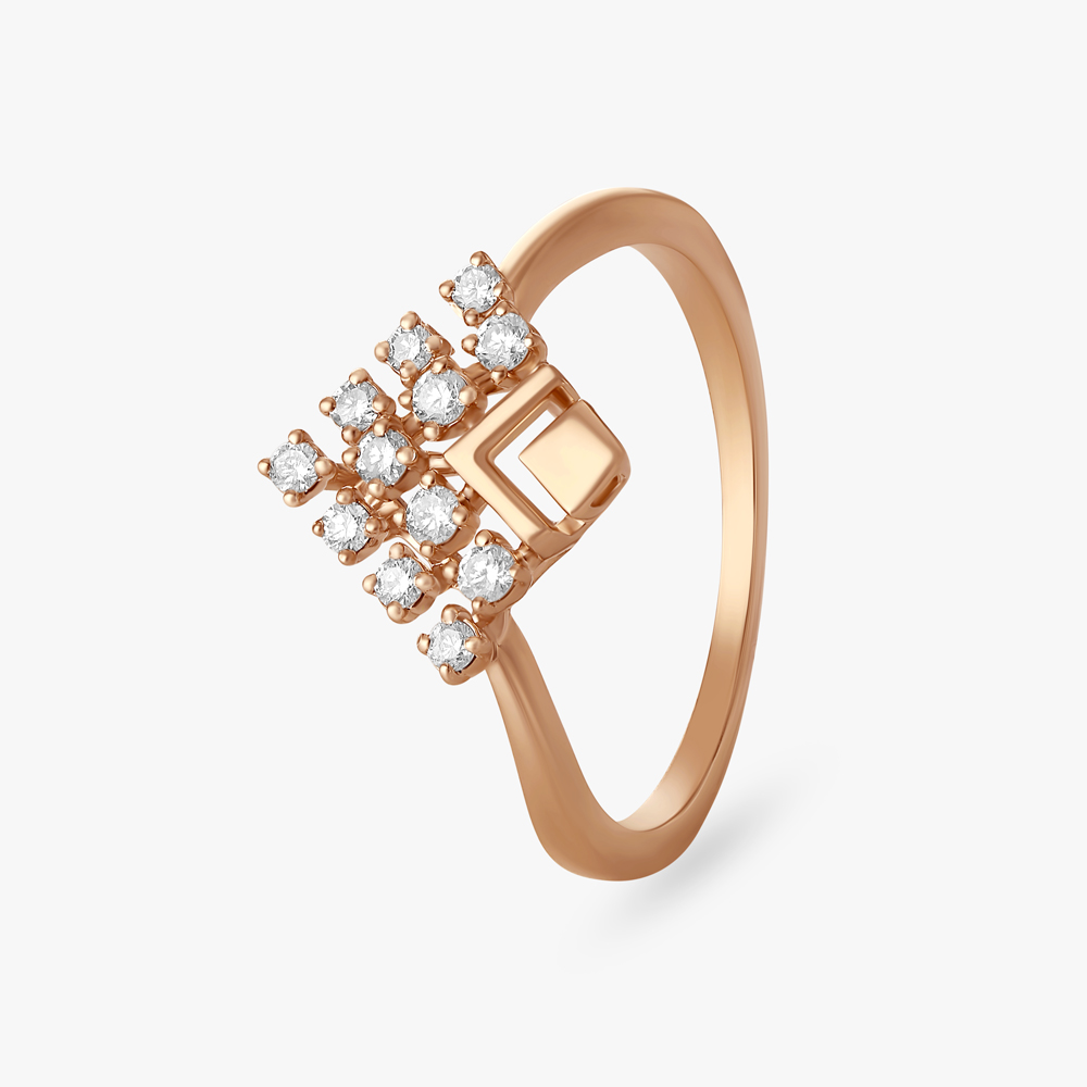 Geometric Elegant Diamond Ring,,hi-res image number null