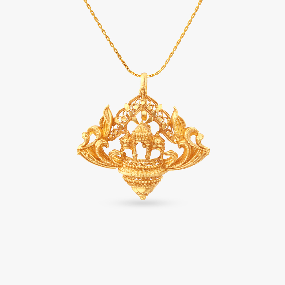 Ethereal Mountain Gold Necklace Set,,hi-res image number null
