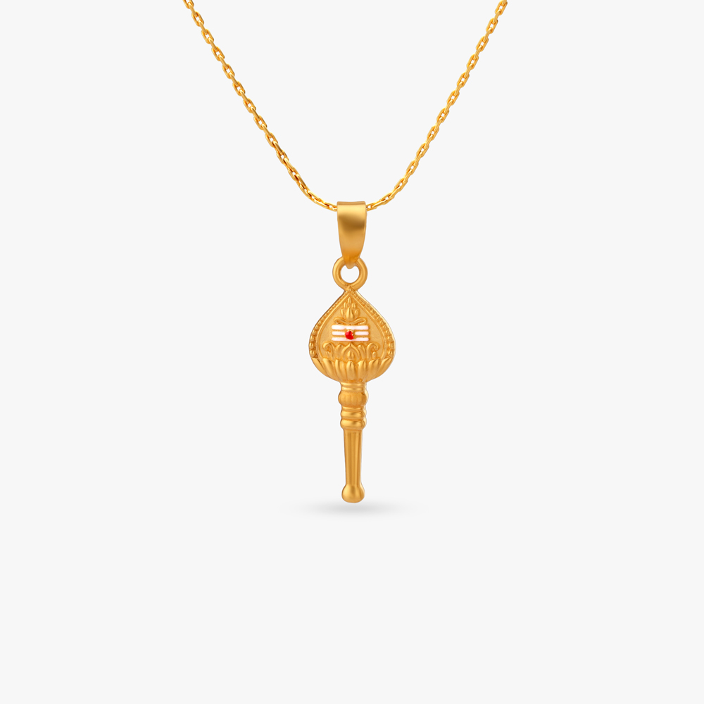 Murugan Vel Gold Pendant for Men,,hi-res image number null