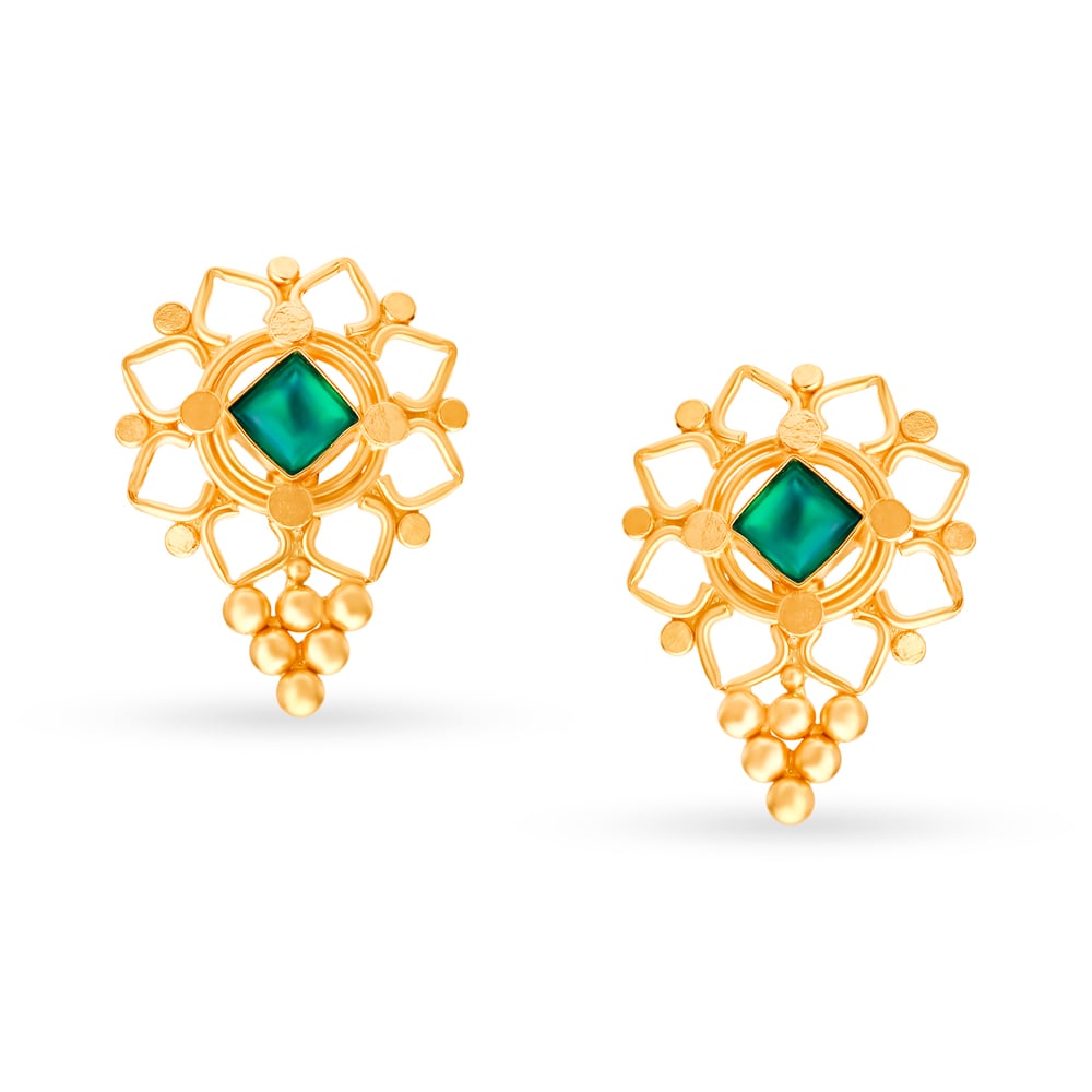 Graceful Gold Marathi Thushi Necklace Set,,hi-res image number null