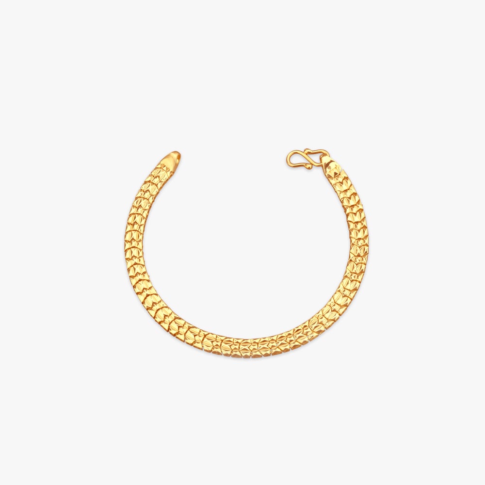 

Bold Woven Gold Bracelet for Men