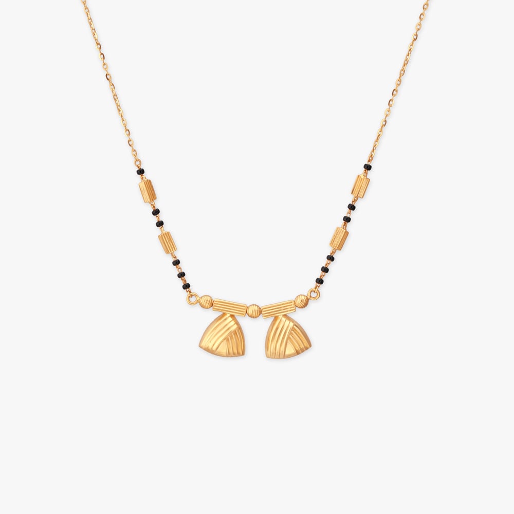 Triangular Wati Gold Mangalsutra,,hi-res image number null