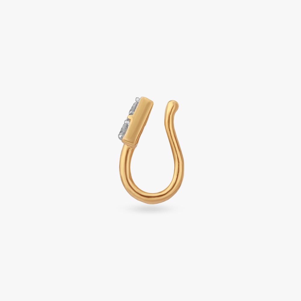 Spark Point Diamond Nose Pin,,hi-res image number null