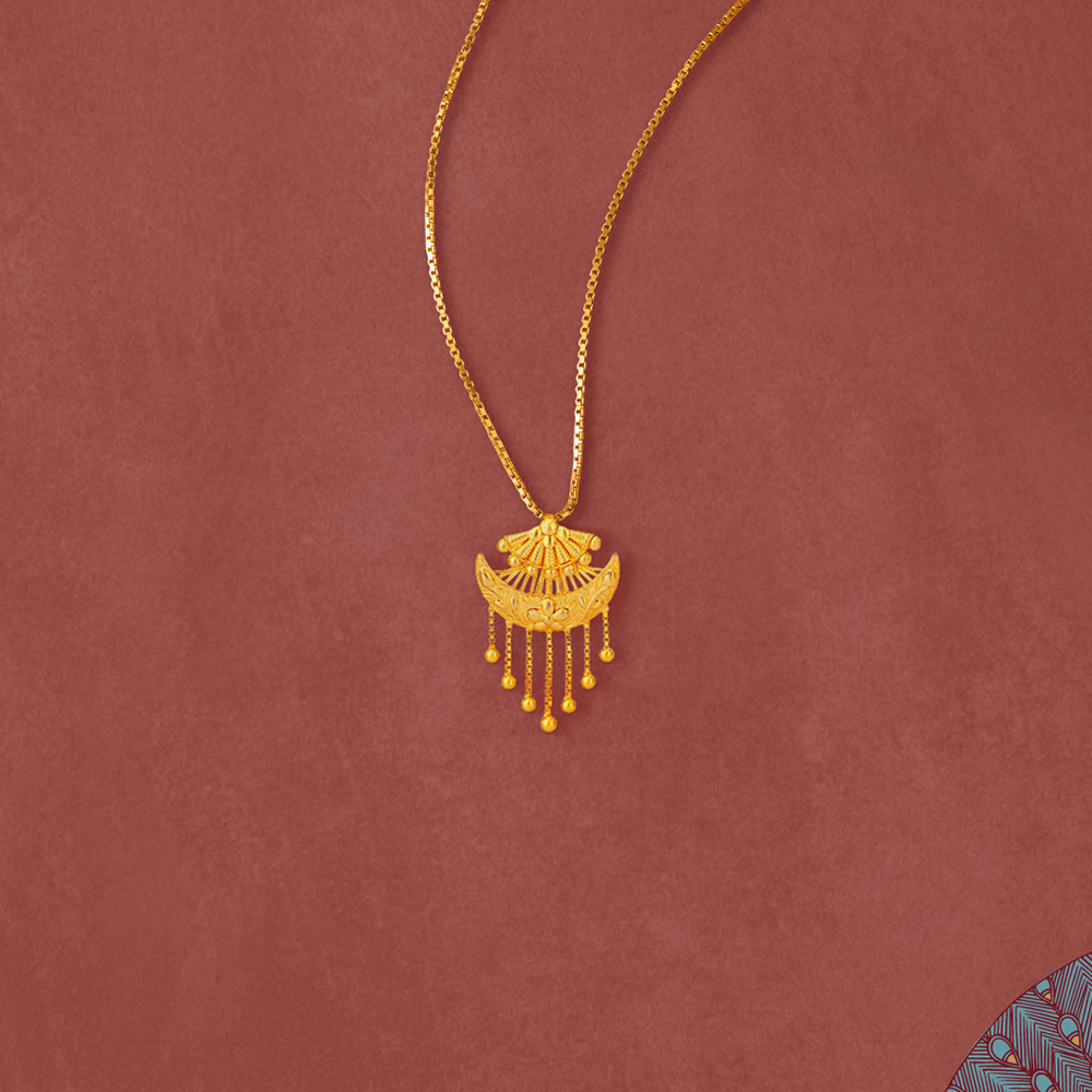 Plume Drape Gold Maang Tikka,,hi-res image number null