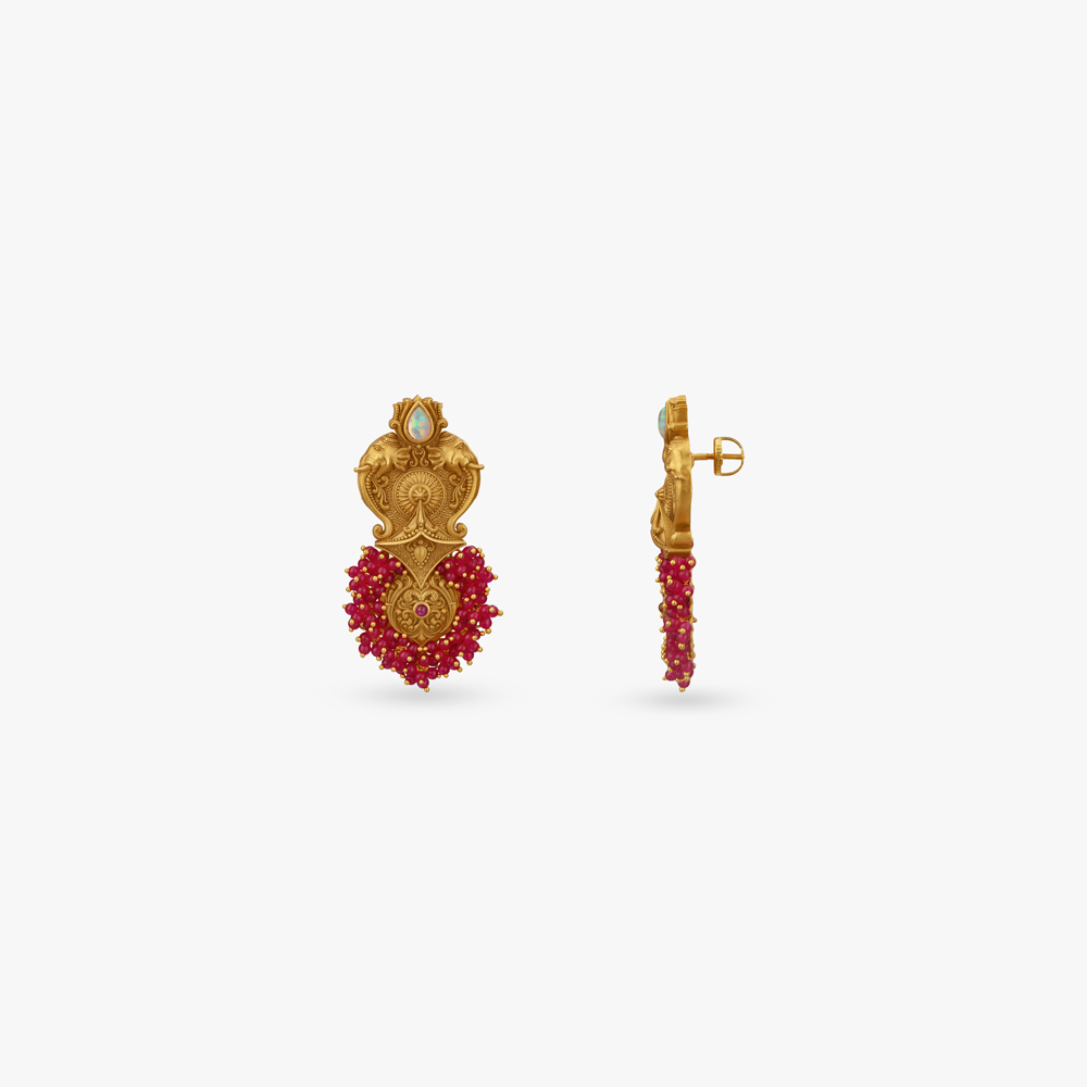 Sri Lakshmi Temple Grandeur Necklace Set,,hi-res image number null
