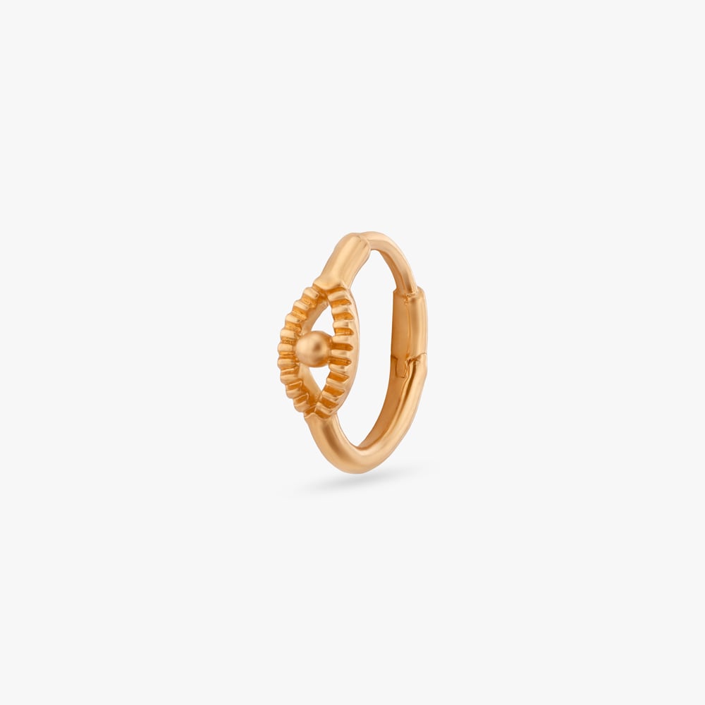 Amber Gleam Gold Nose Pin,,hi-res image number null