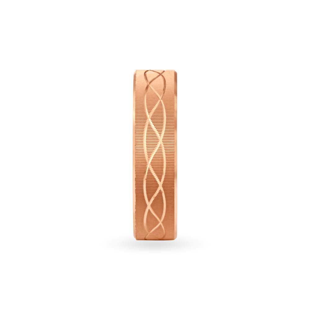 Beautiful Textured Ring in Rose Gold,,hi-res image number null