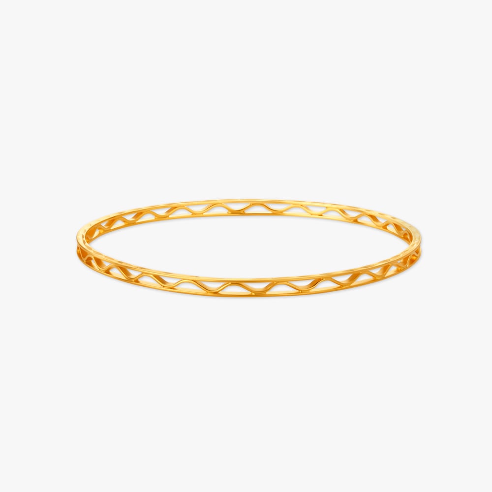 Gleaming Wavy Bangle,,hi-res image number null