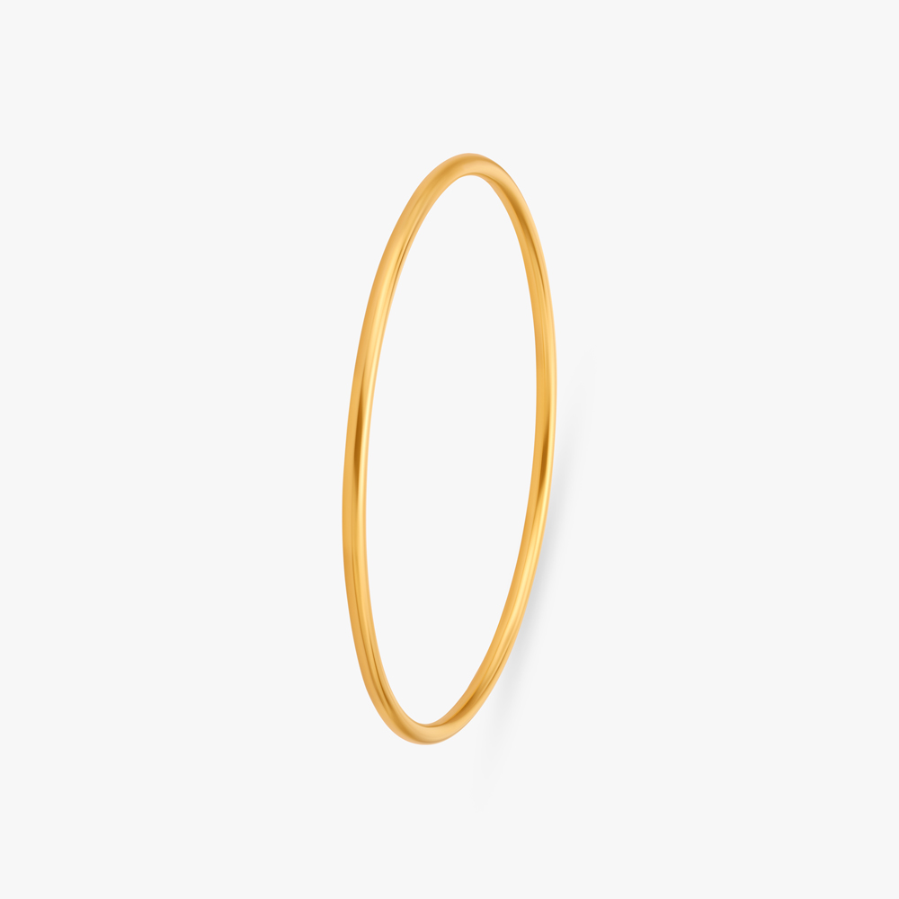 Simple Grace Gold Bangle for Kids,,hi-res image number null