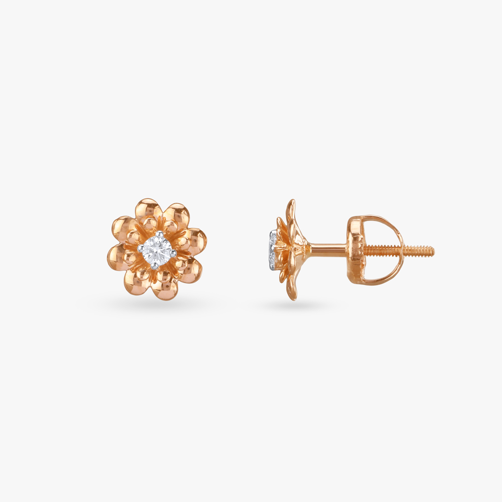 Little Petals Diamond Stud Earrings for Kids,,hi-res image number null