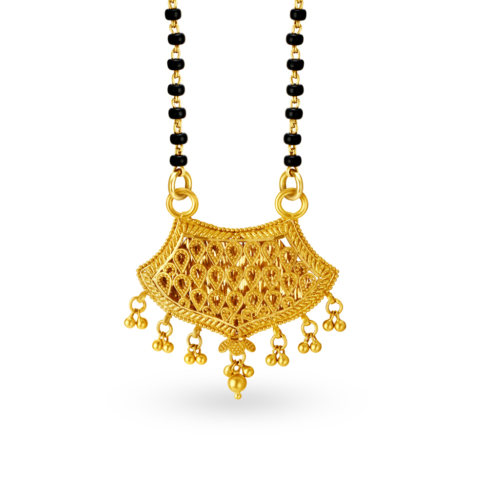 Enthralling Gold Mangalsutra Pendant,,hi-res image number null