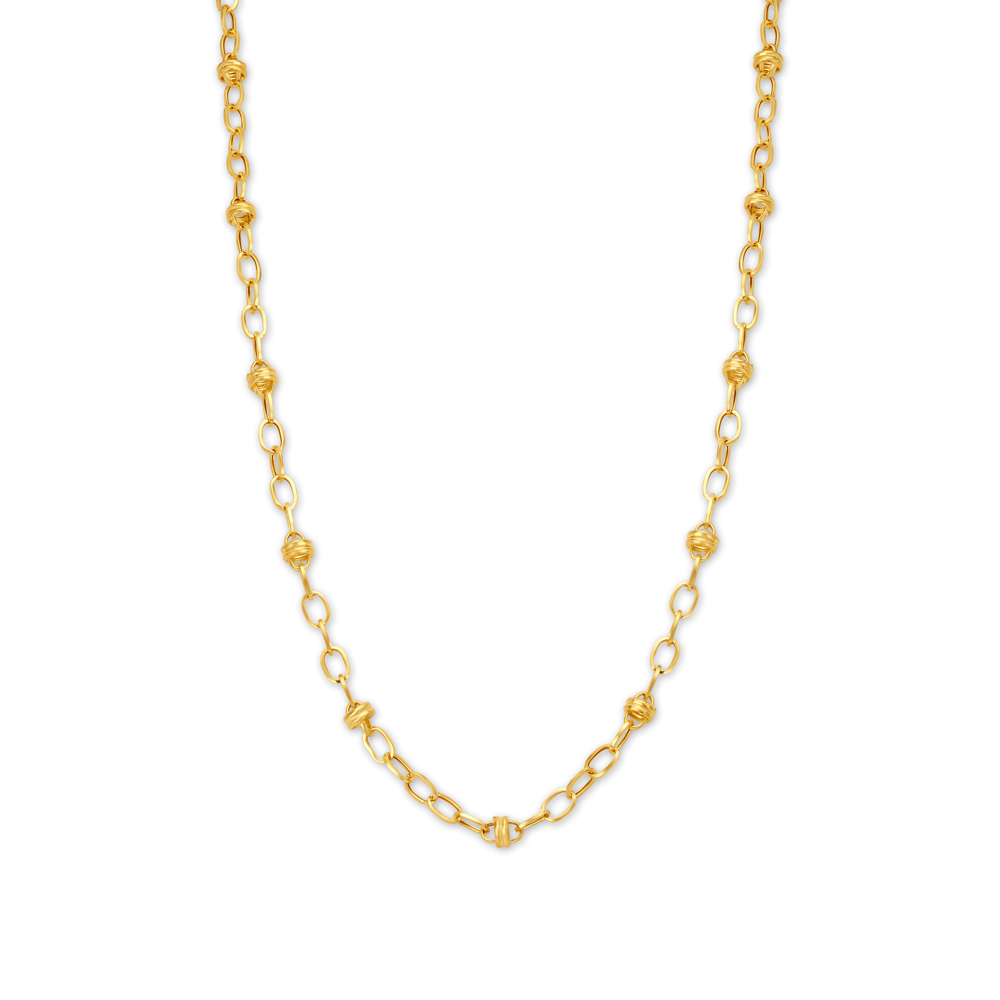 Link Gold Chain For Men With Fancy Design