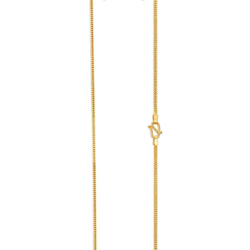 Glossy Gold Foxtail Chain for Men,,hi-res image number null