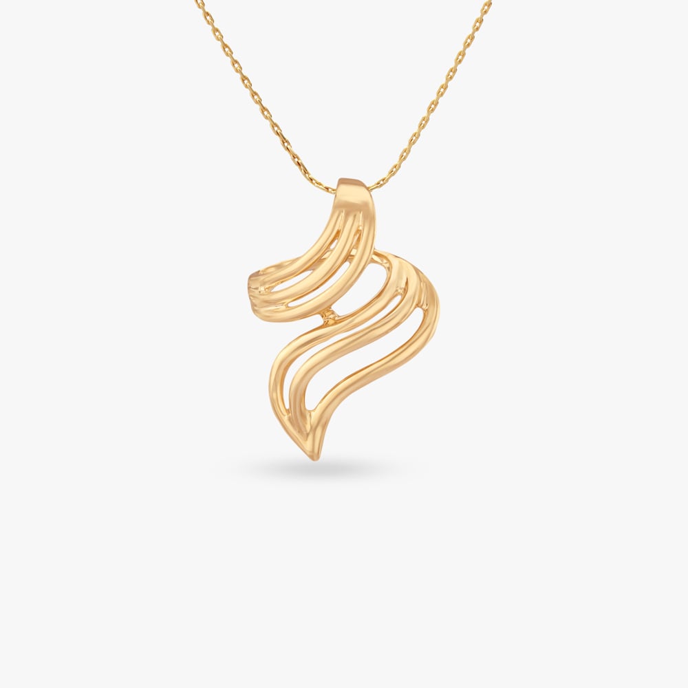 

Radiant Ripple Gold Pendant