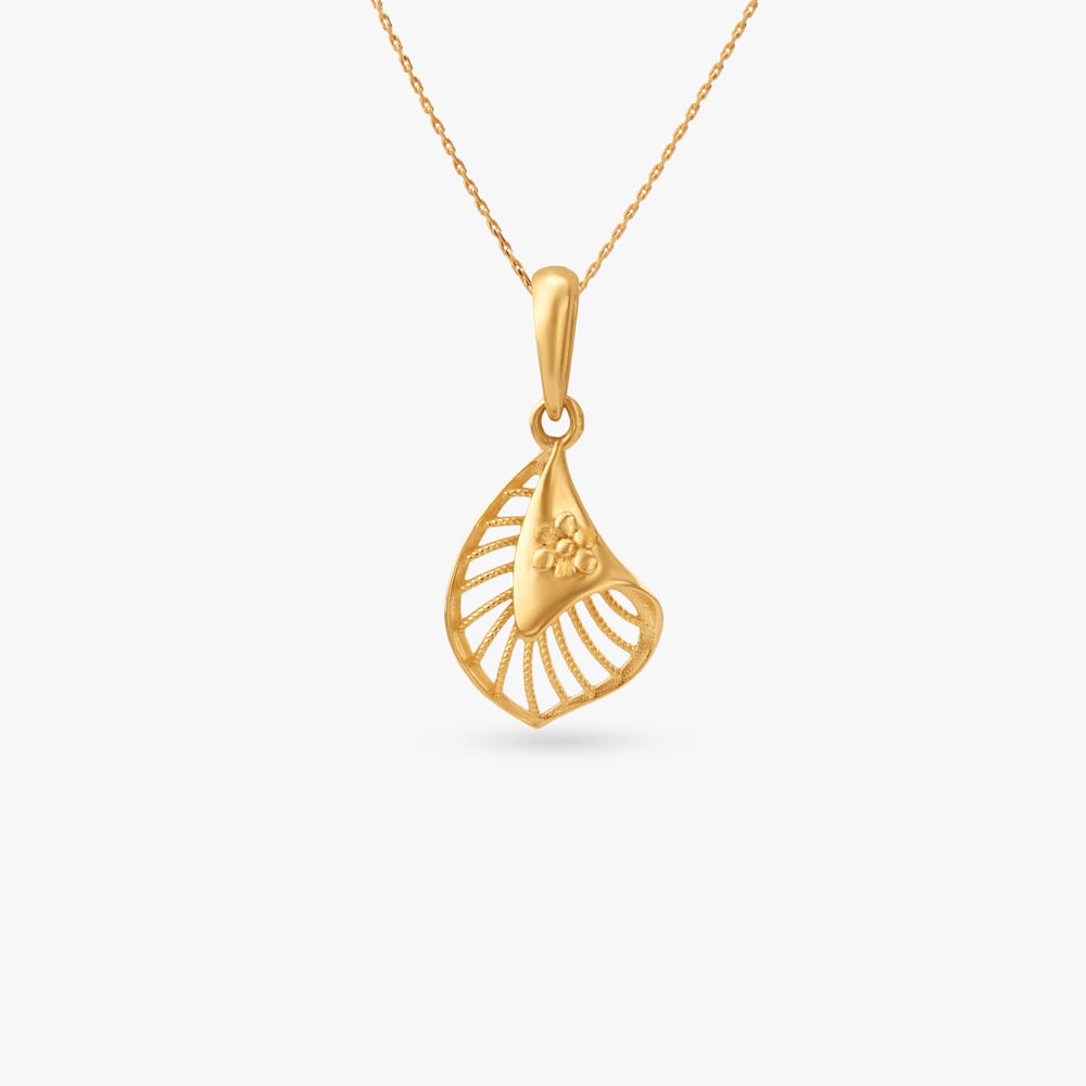 Radiant Vein Gold Pendant,,hi-res image number null