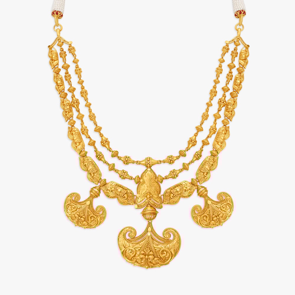 Ravishing Necklace Set with Chandak and Partaj Work,,hi-res image number null